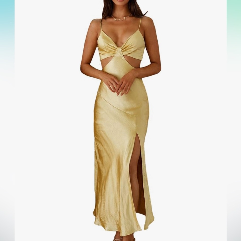 Yellow Midi dress